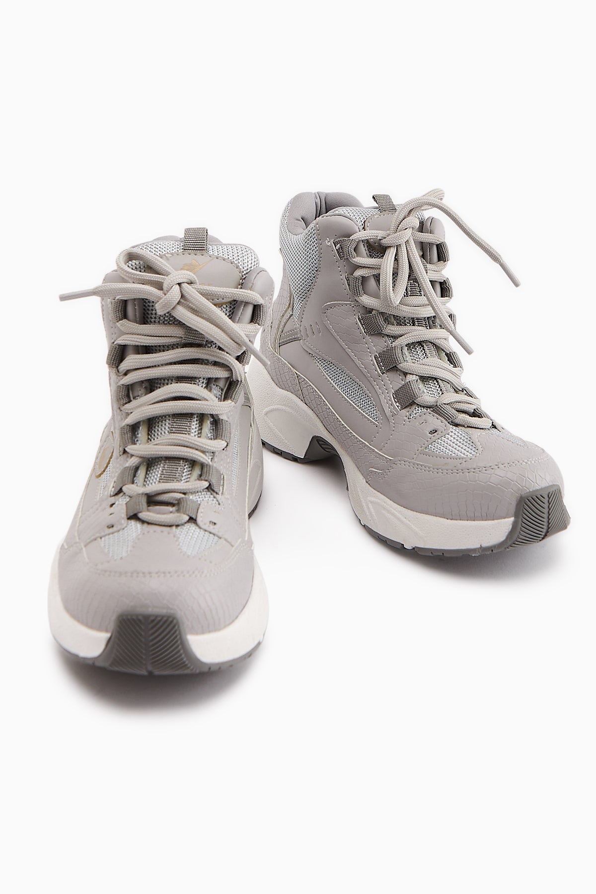 Nency – Gray Lace-Up Sport Boot (Women)