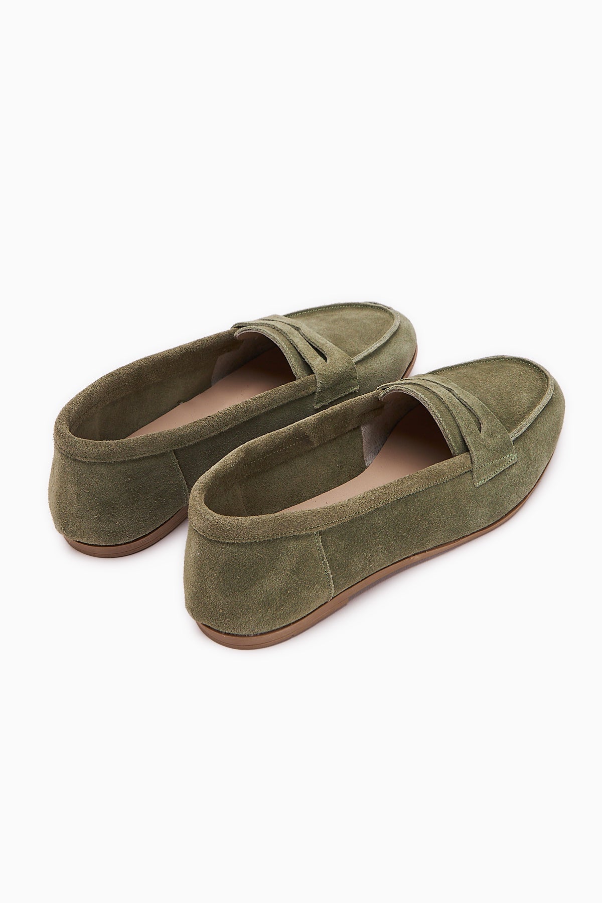 Solina – Genuine Leather Olive Suede Casual Loafer