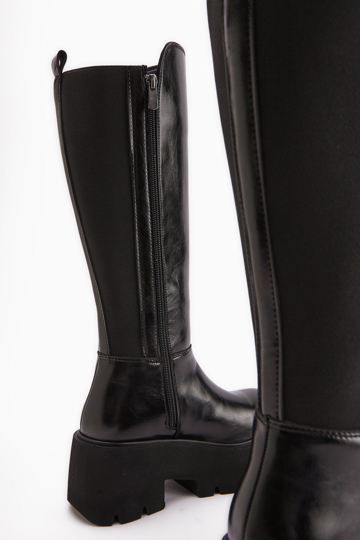 Lidia Black Platform High Heel Women's Boot