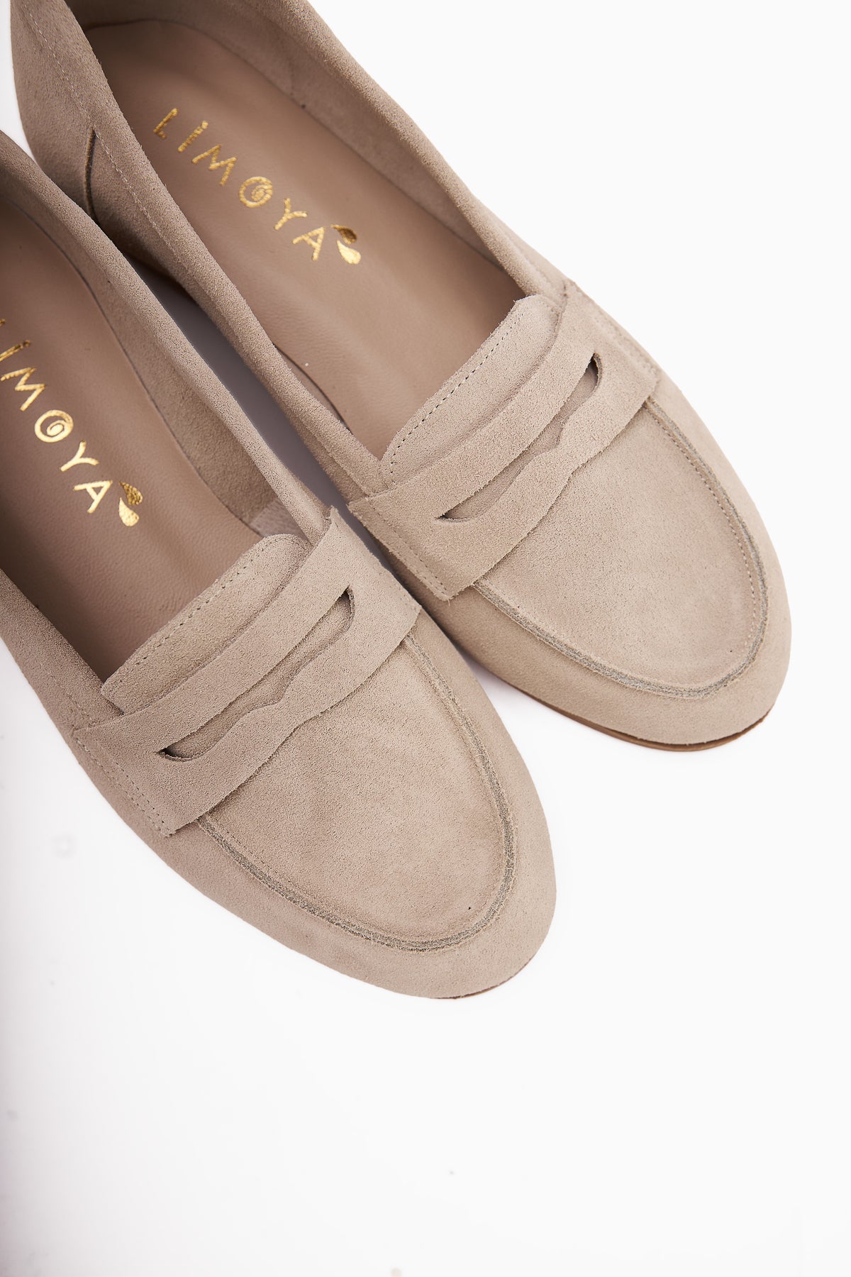 Solina – Genuine Leather Beige Suede Casual Loafer (Women)