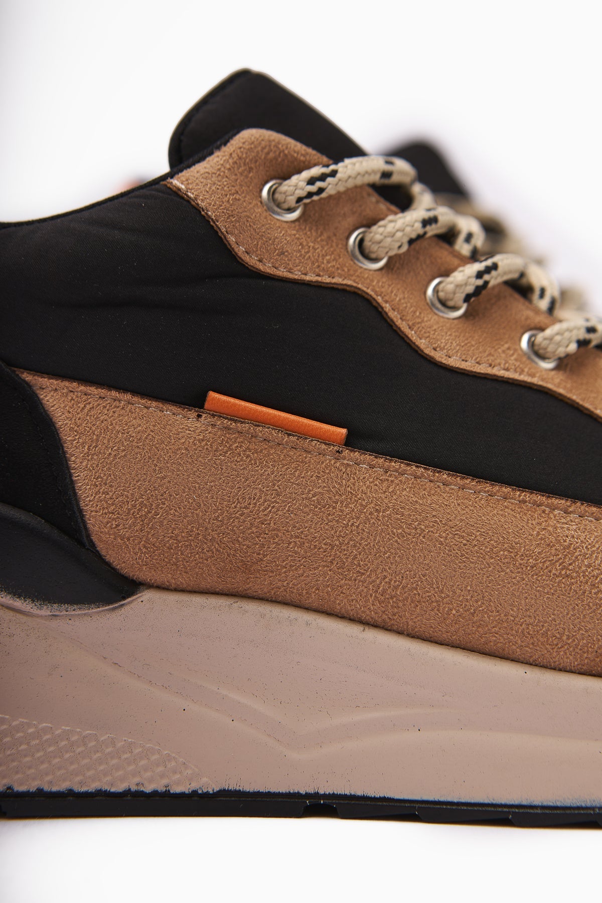 Tuana – Black and Nude Lace-Up Sneaker (Women)