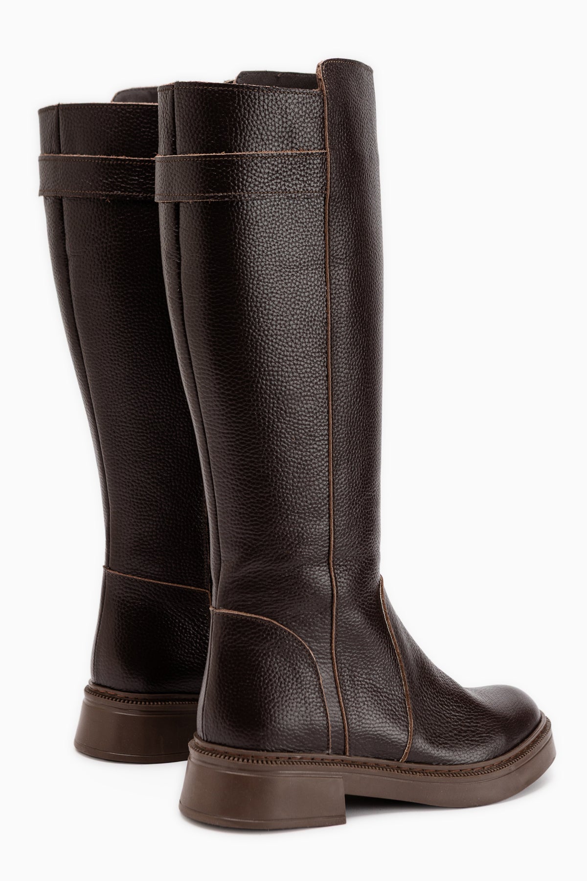 June Genuine Leather Brown Women’s Boots