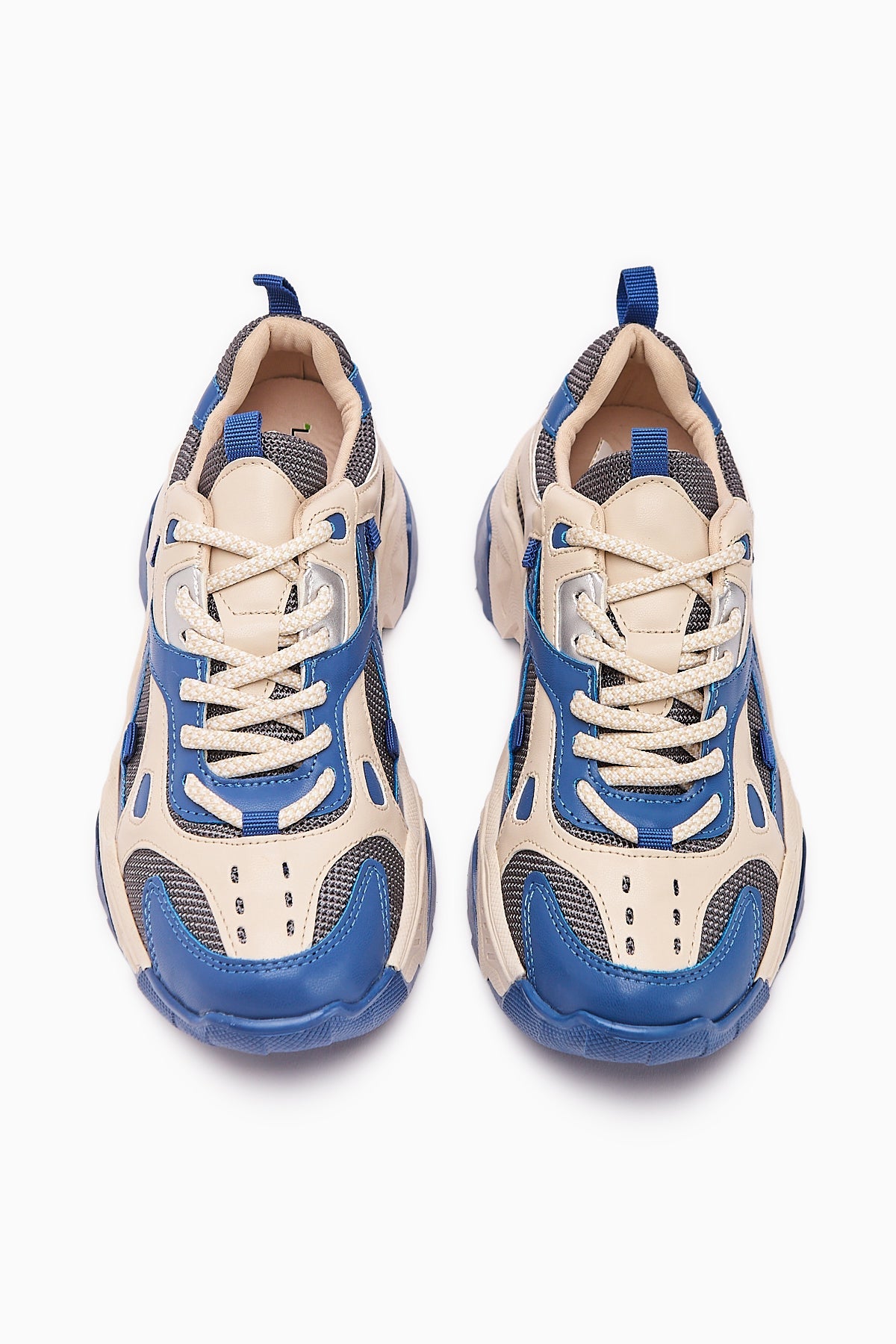 Daysi – Blue Beige Thick-Sole Sneaker (Women)