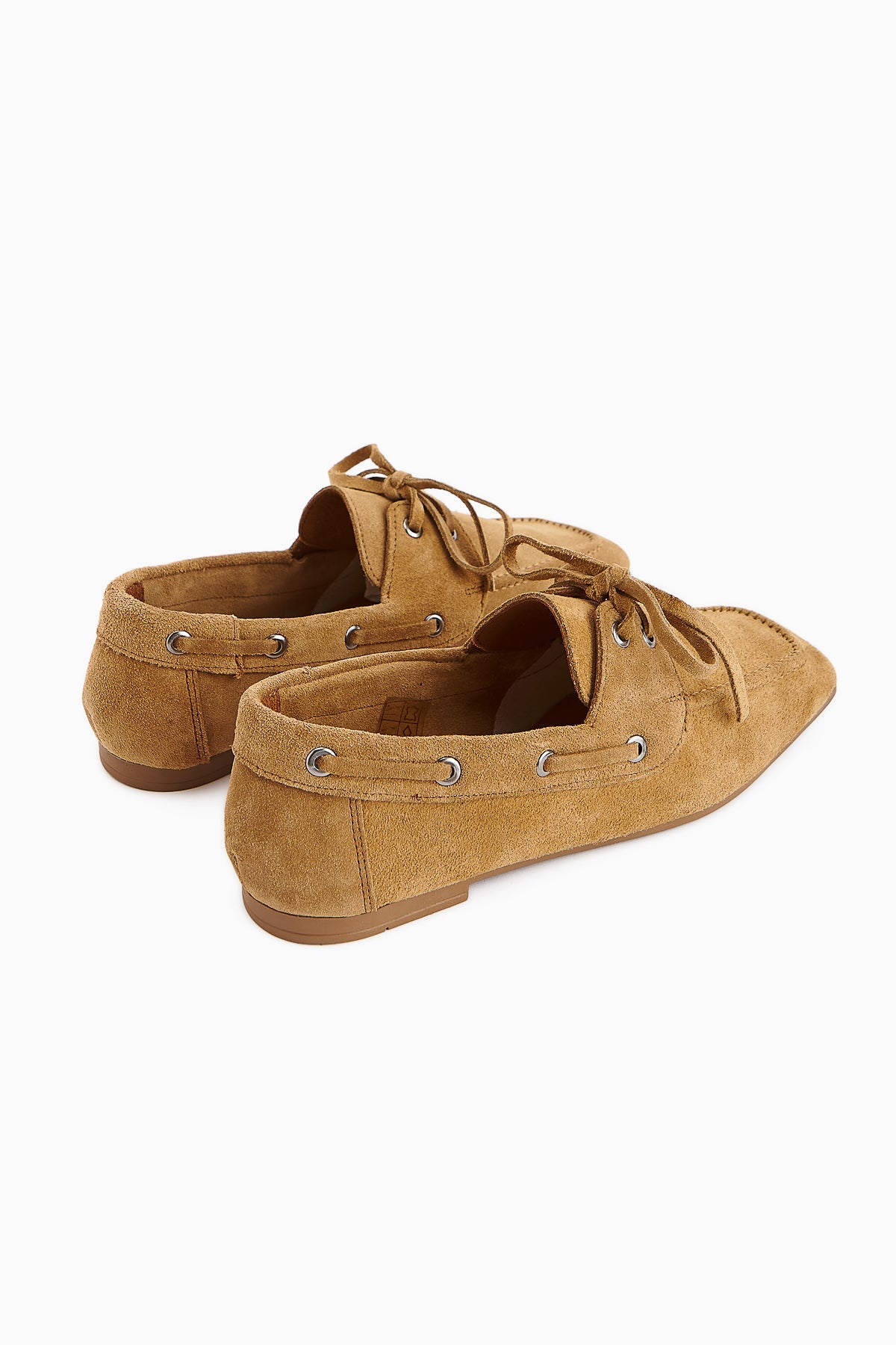 Arian Genuine Leather – Honey Suede Lace-Up Casual Loafer (Women)