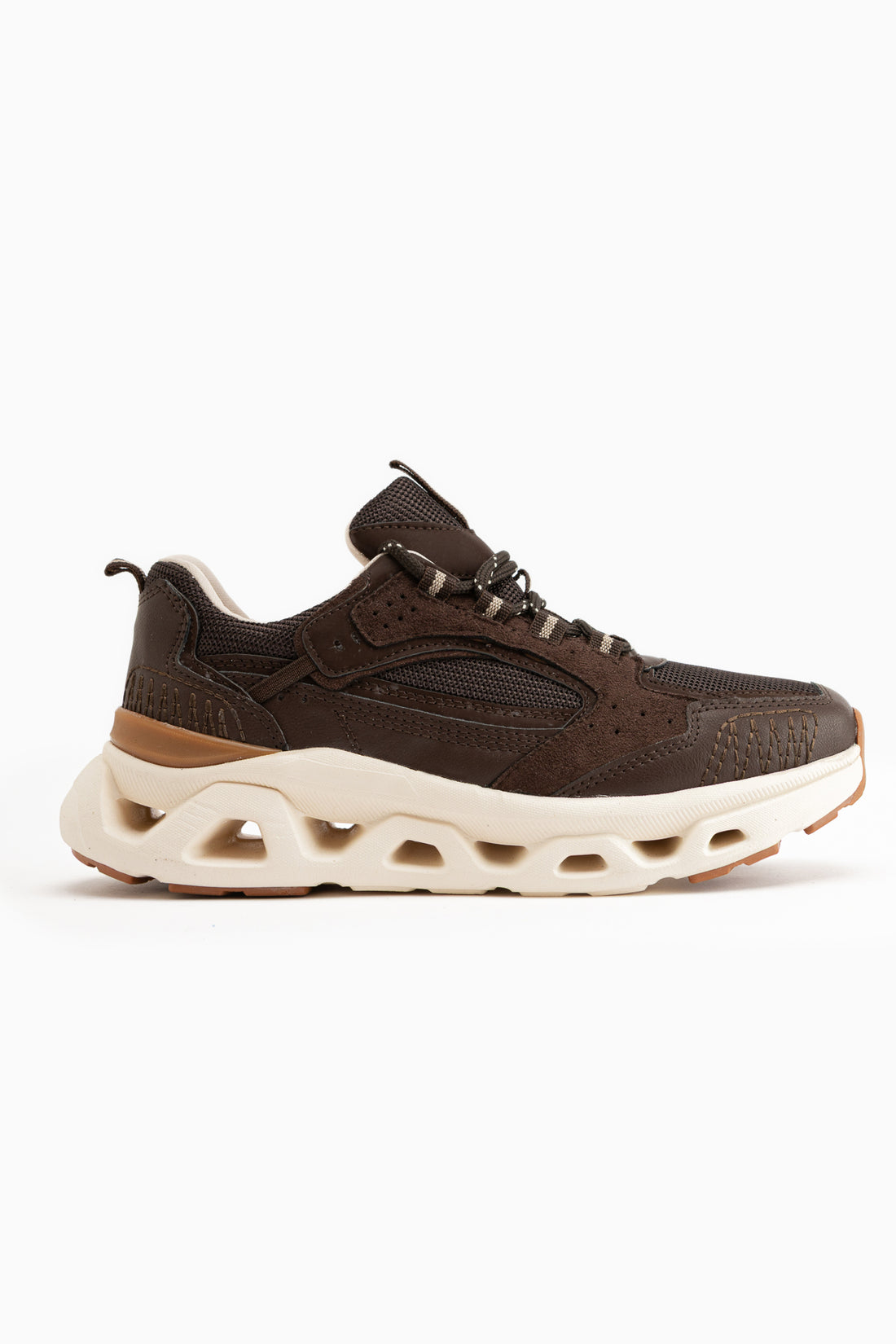 Tonia Brown Mesh Detailed Thick Sole Women’s Sneakers