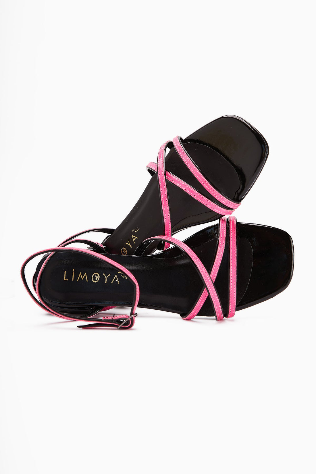 Nasima Fuchsia Ankle-Tie Women's Sandals