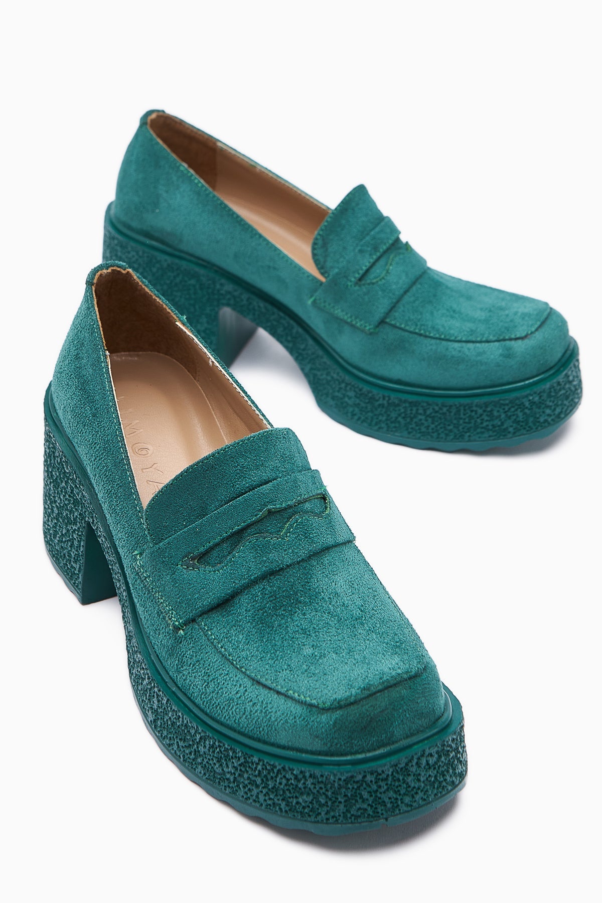Boi – Green Suede Platform Everyday Shoe (Women)