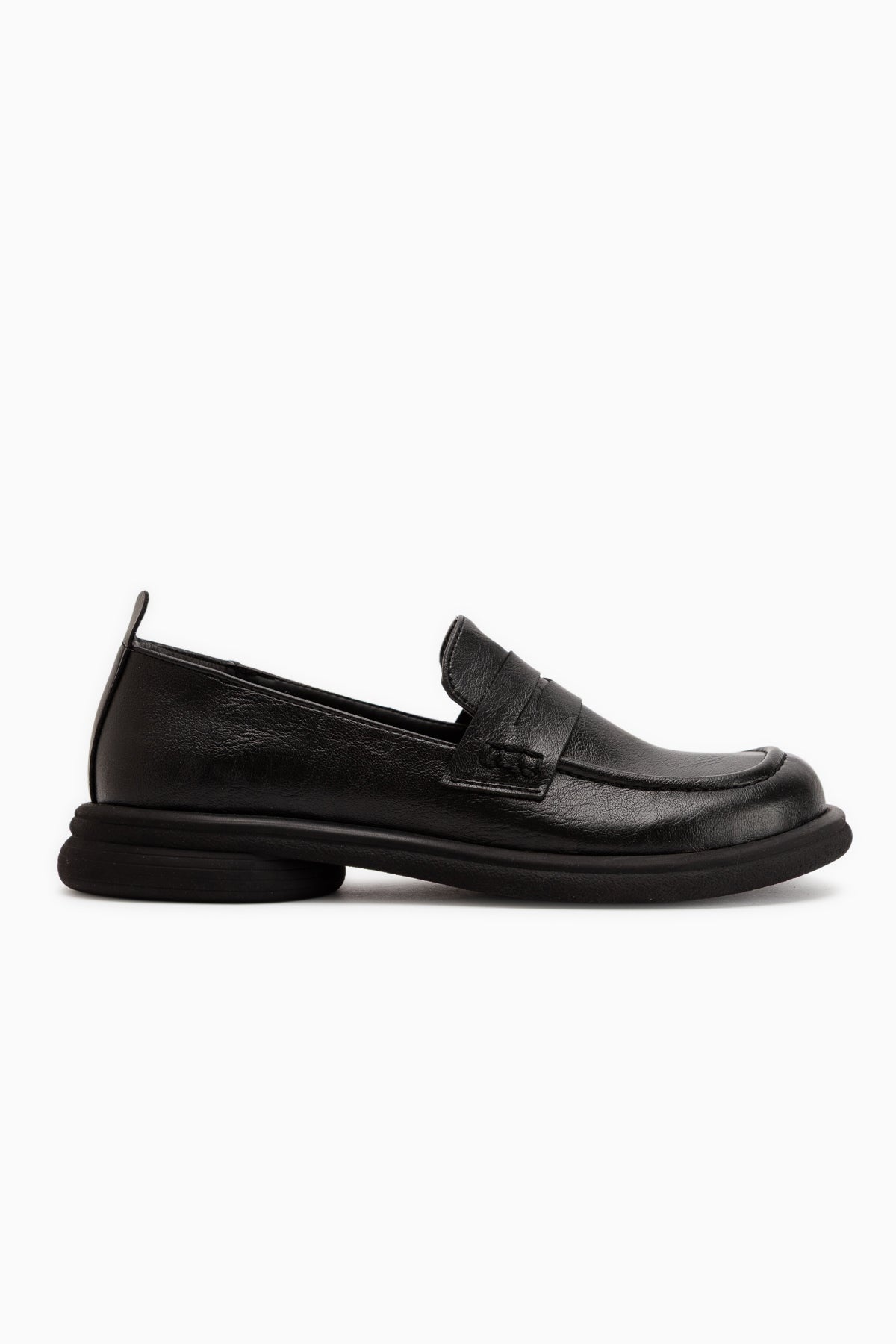 Mari Black Thick Sole Women’s Loafers