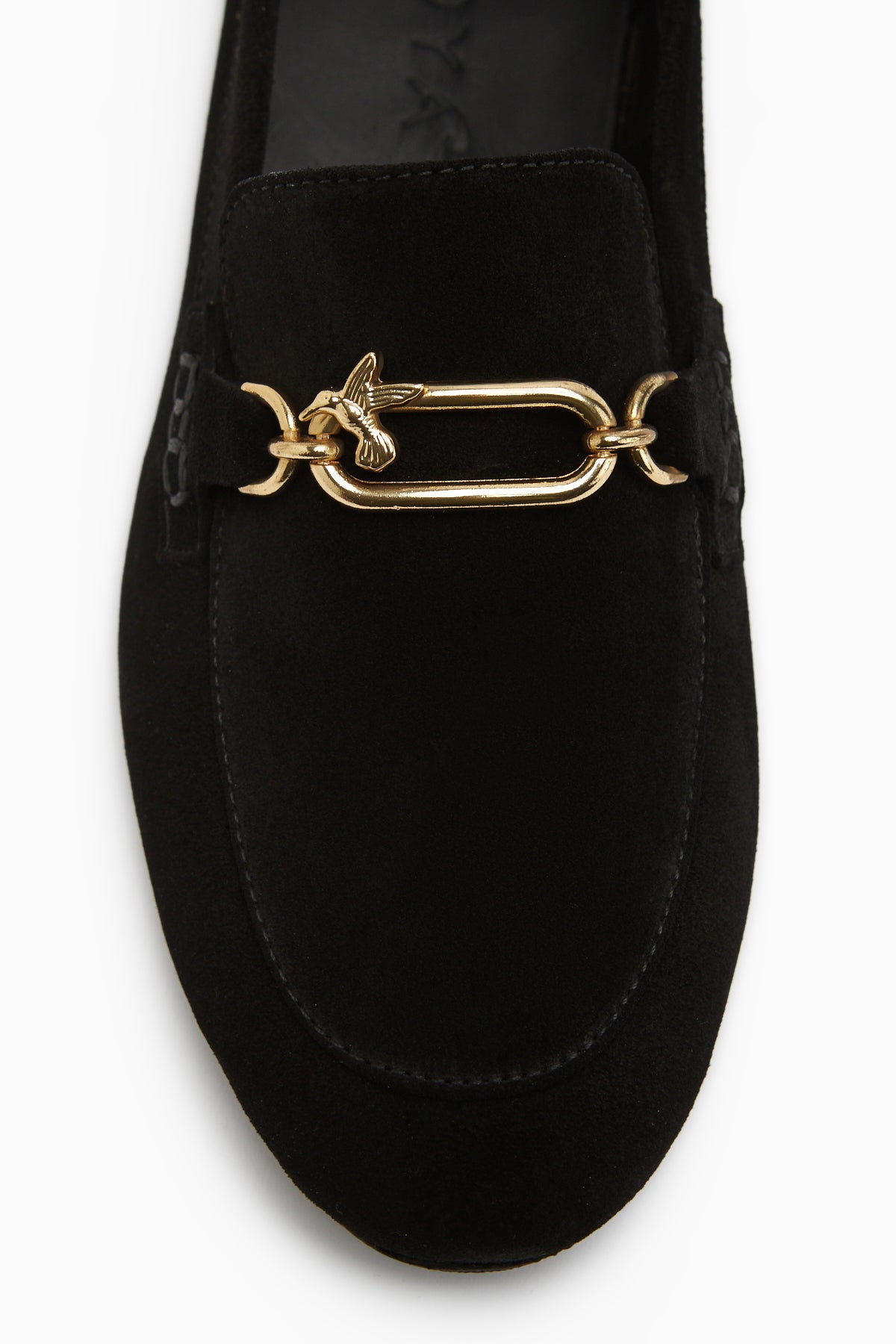 Alessa Genuine Leather Suede Black Buckled Women’s Loafer Daily Moccasin Shoes