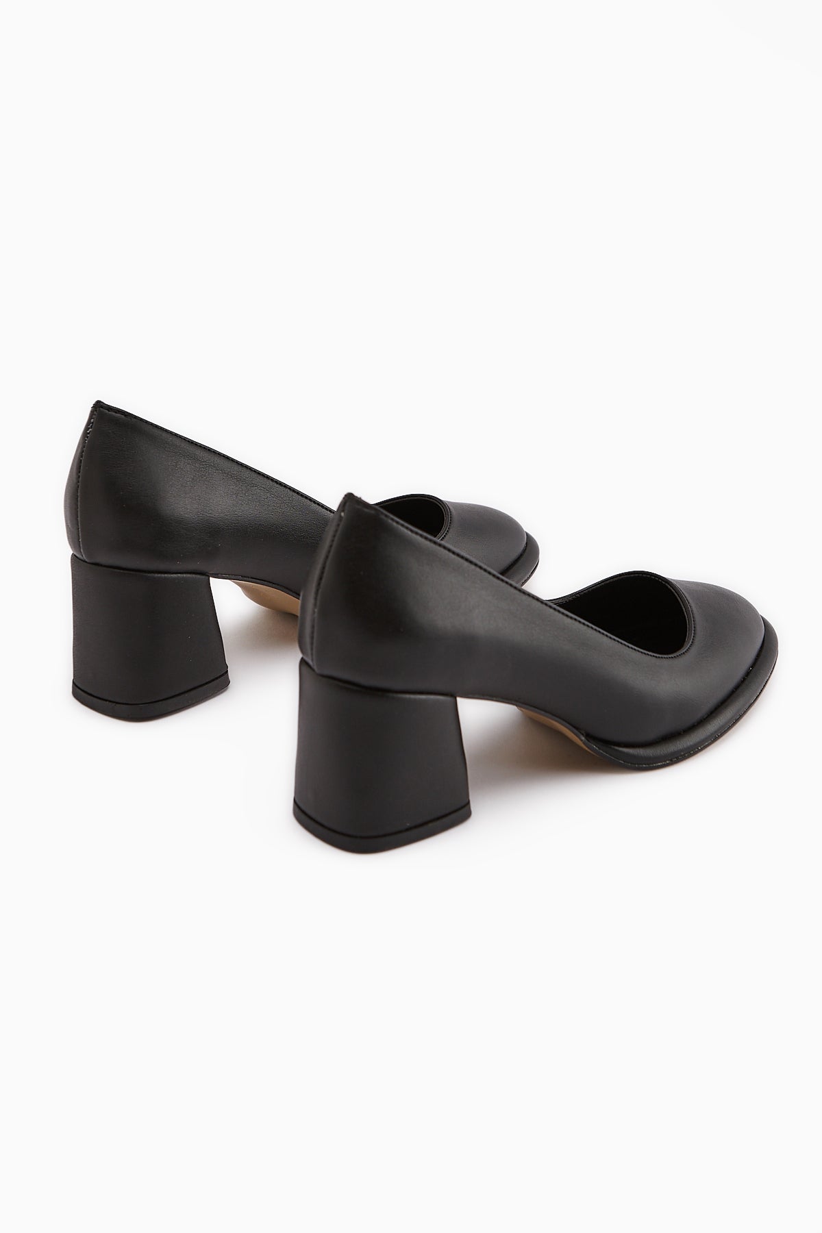 Saina Black Platform Heeled Women’s Shoes