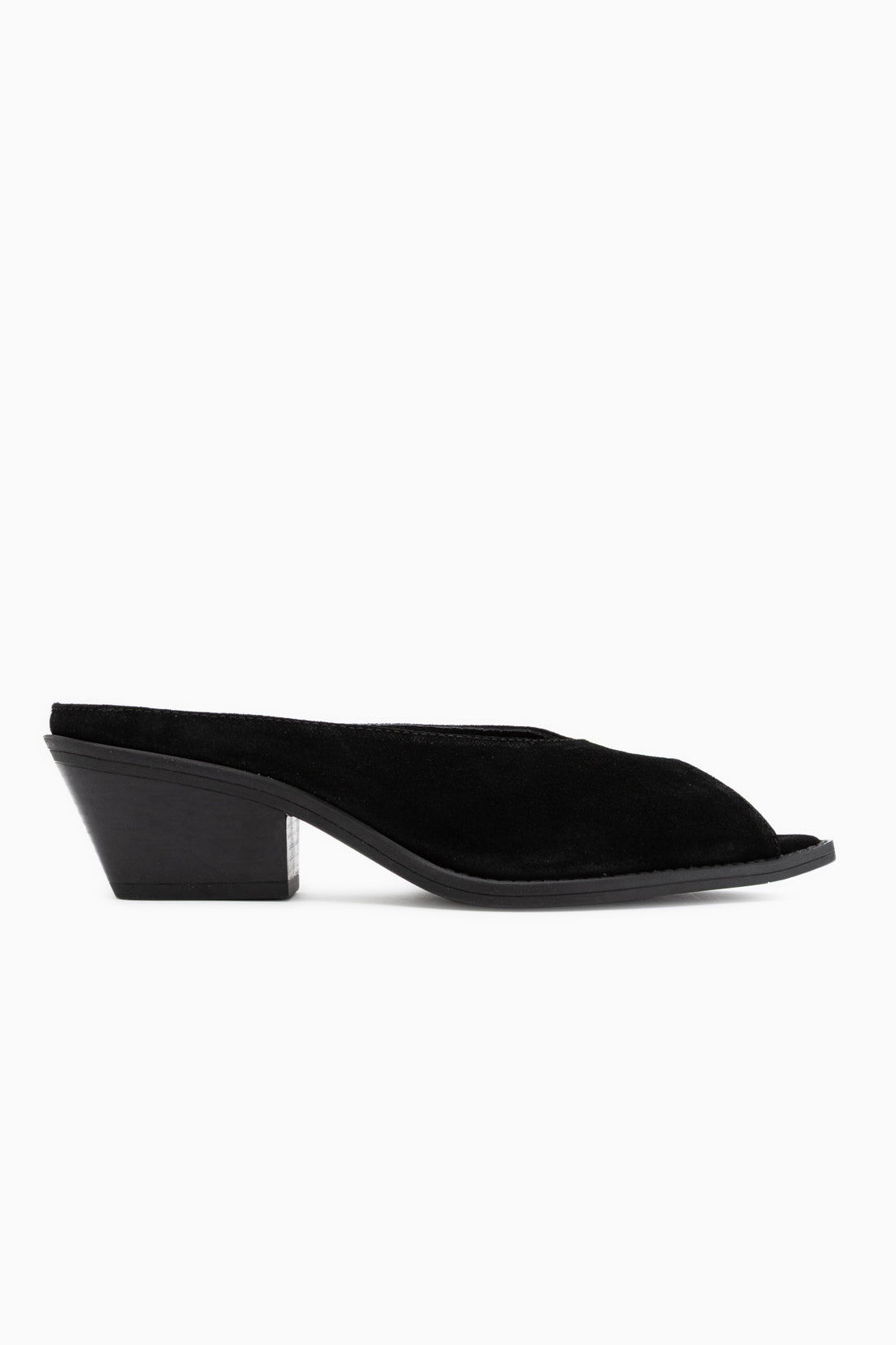 Rinesa Genuine Leather Black Heeled Women’s Slippers