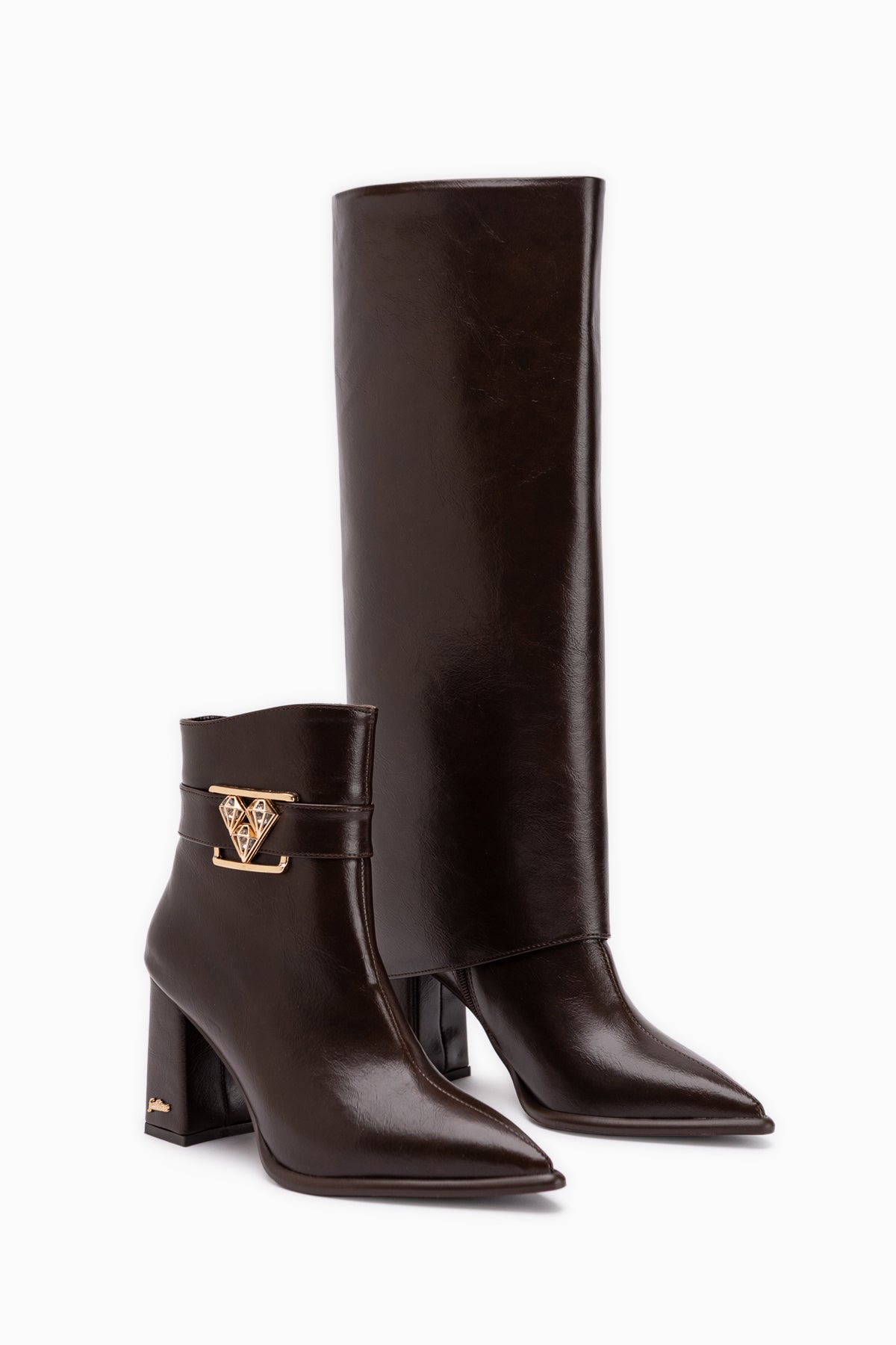 Mariam Brown Removable Cuff Women’s Boots