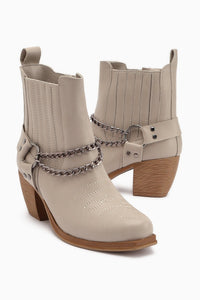 Deana Beige Embroidered Women's Western Boot