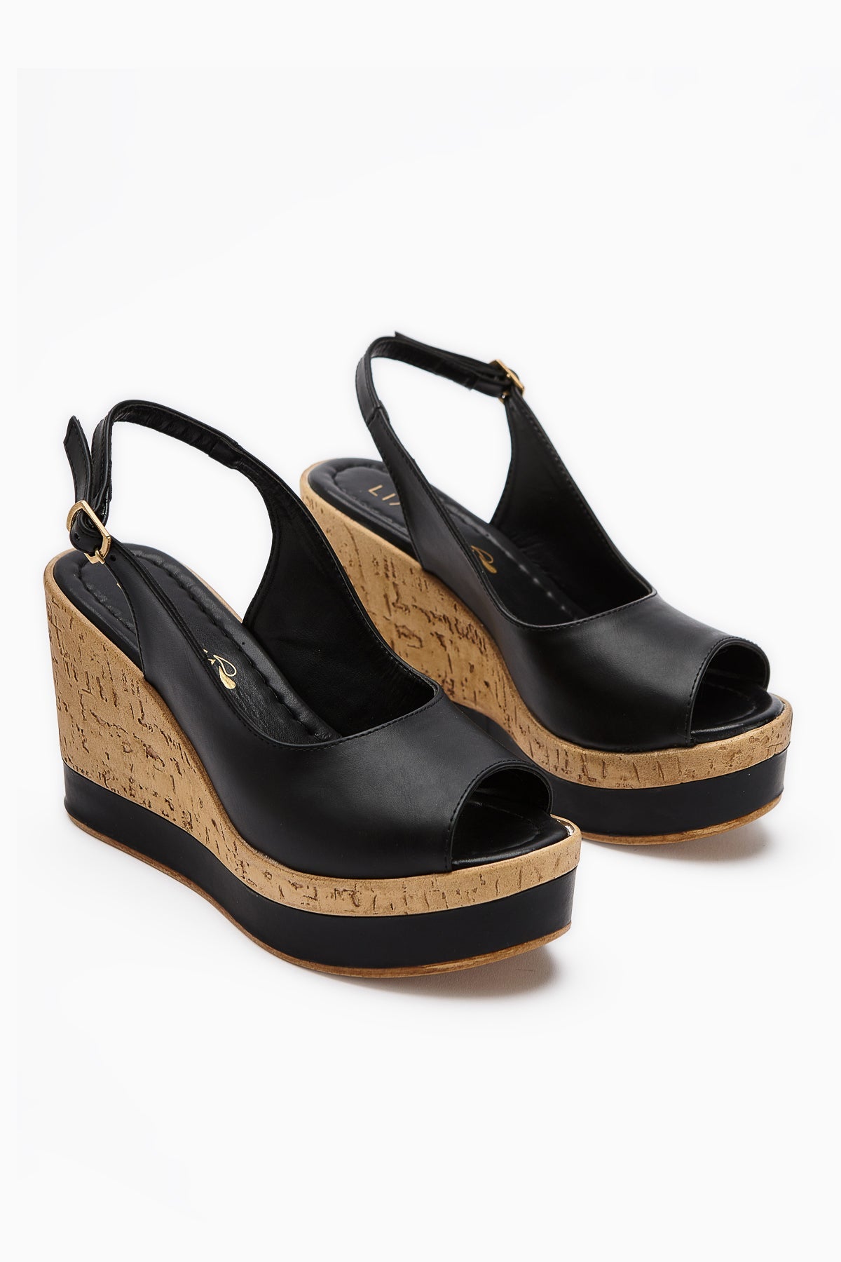 Jenny Women's Black Platform Heels