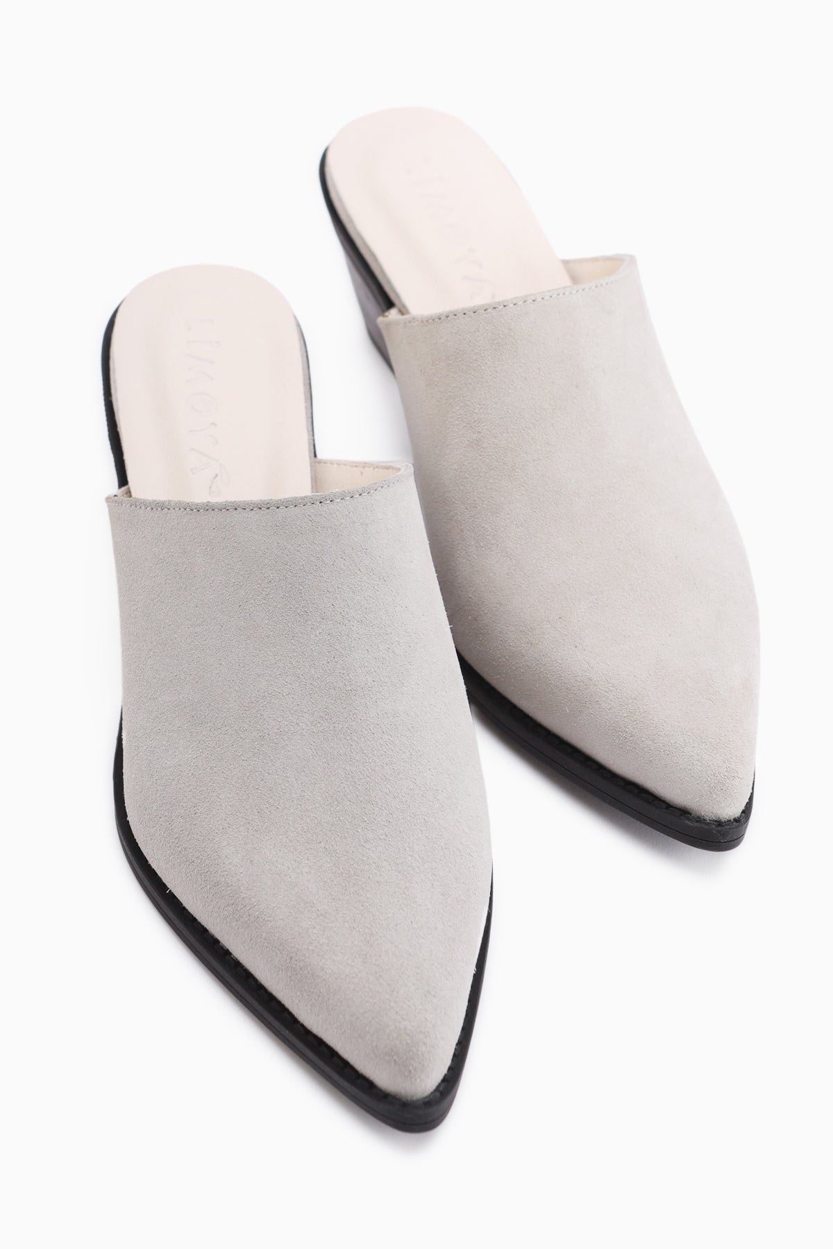Teresa Genuine Leather Beige Heeled Women’s Slippers