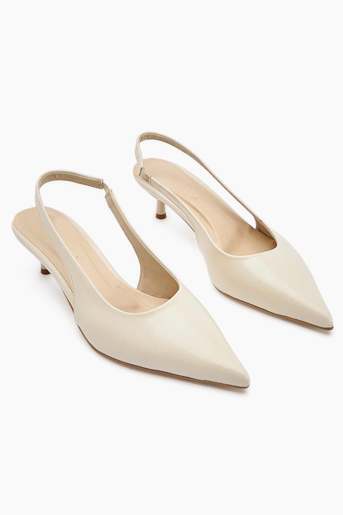 Sanni Beige Pointed Toe Women’s Heeled Sandal