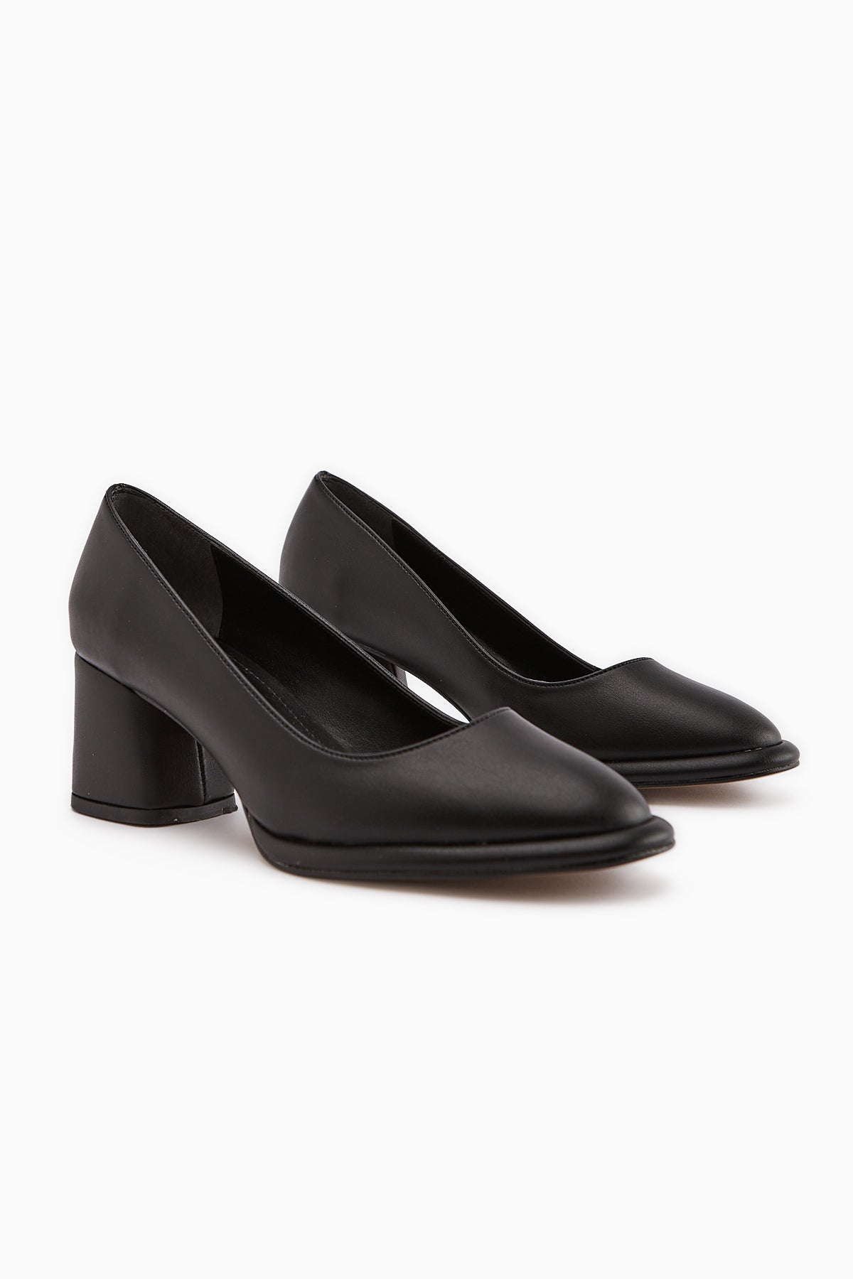 Saina Black Platform Heeled Women’s Shoes