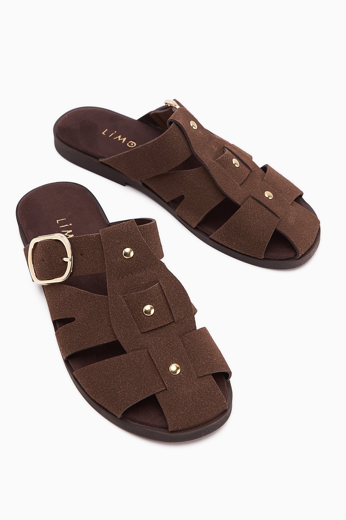 Hima Coffee Comfort Buckled Women's Slippers