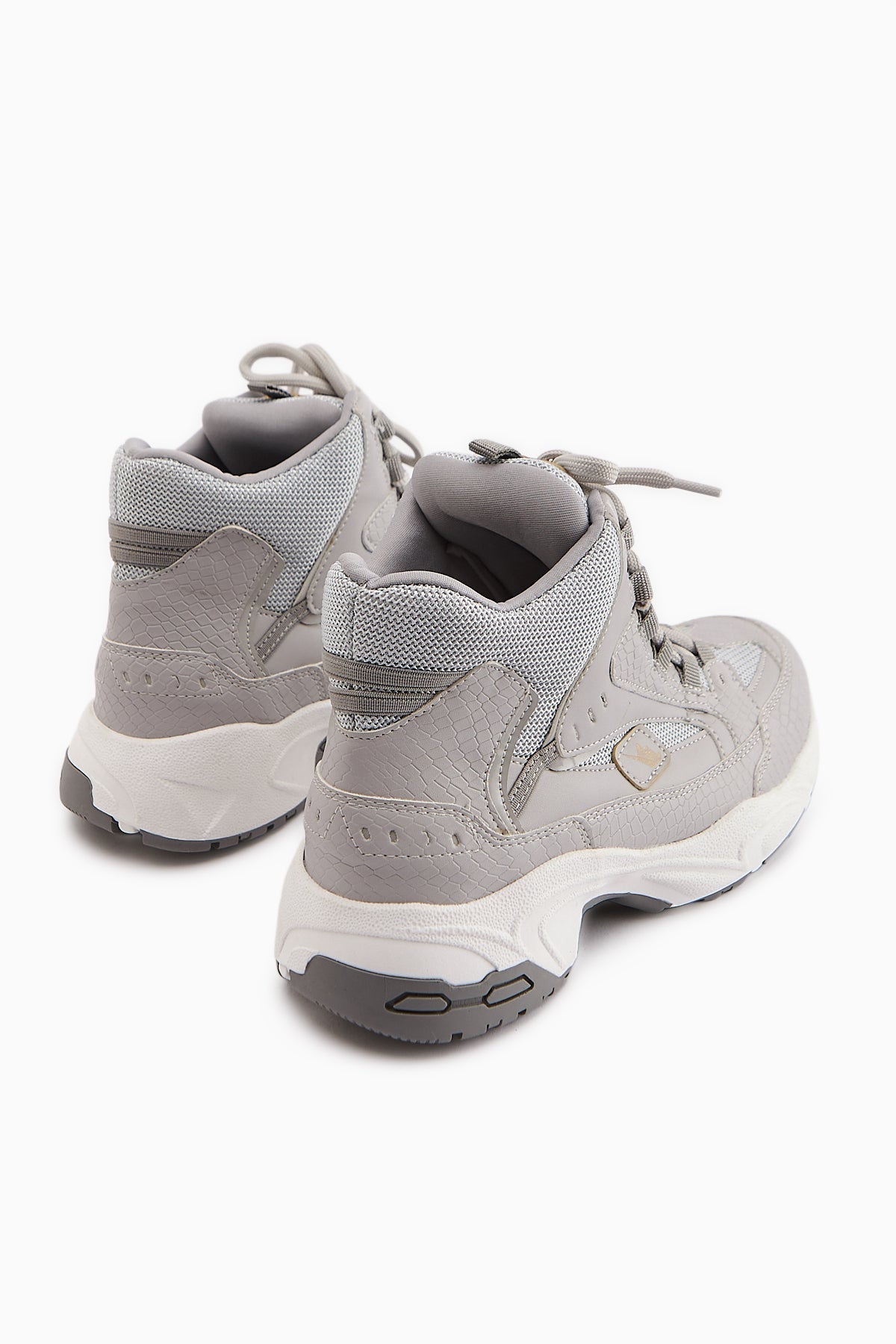 Nency – Gray Lace-Up Sport Boot (Women)