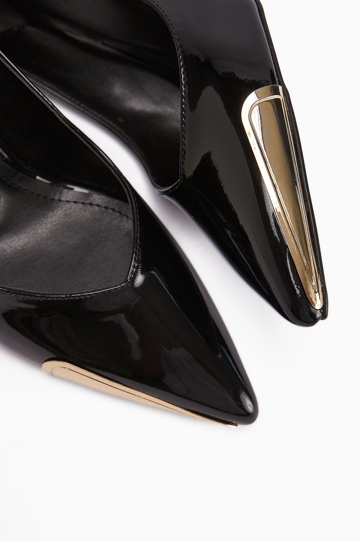 Lula Black Patent Leather Pointed Toe Women’s Heeled Shoes