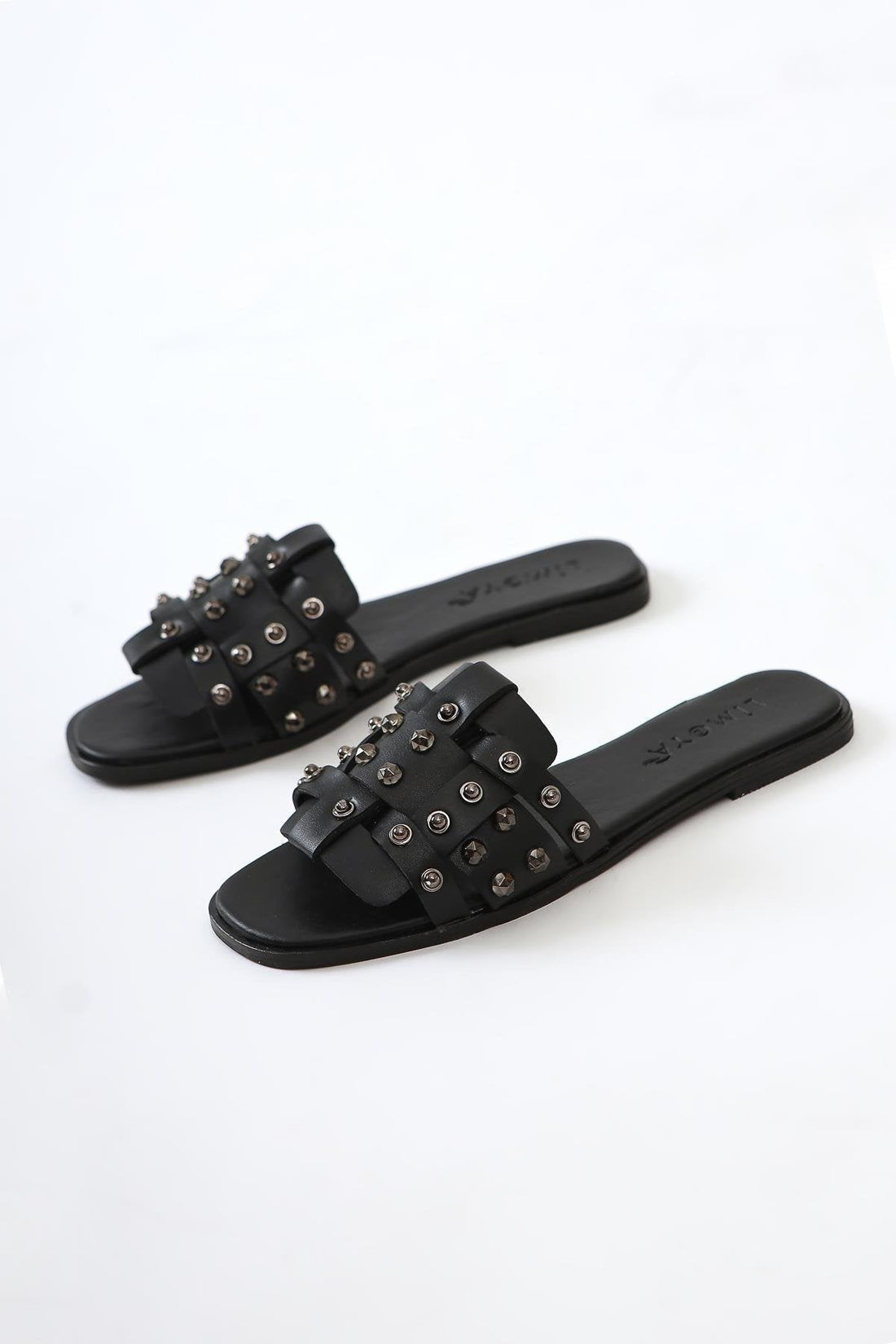 Aima Black Thin Strap Sandals