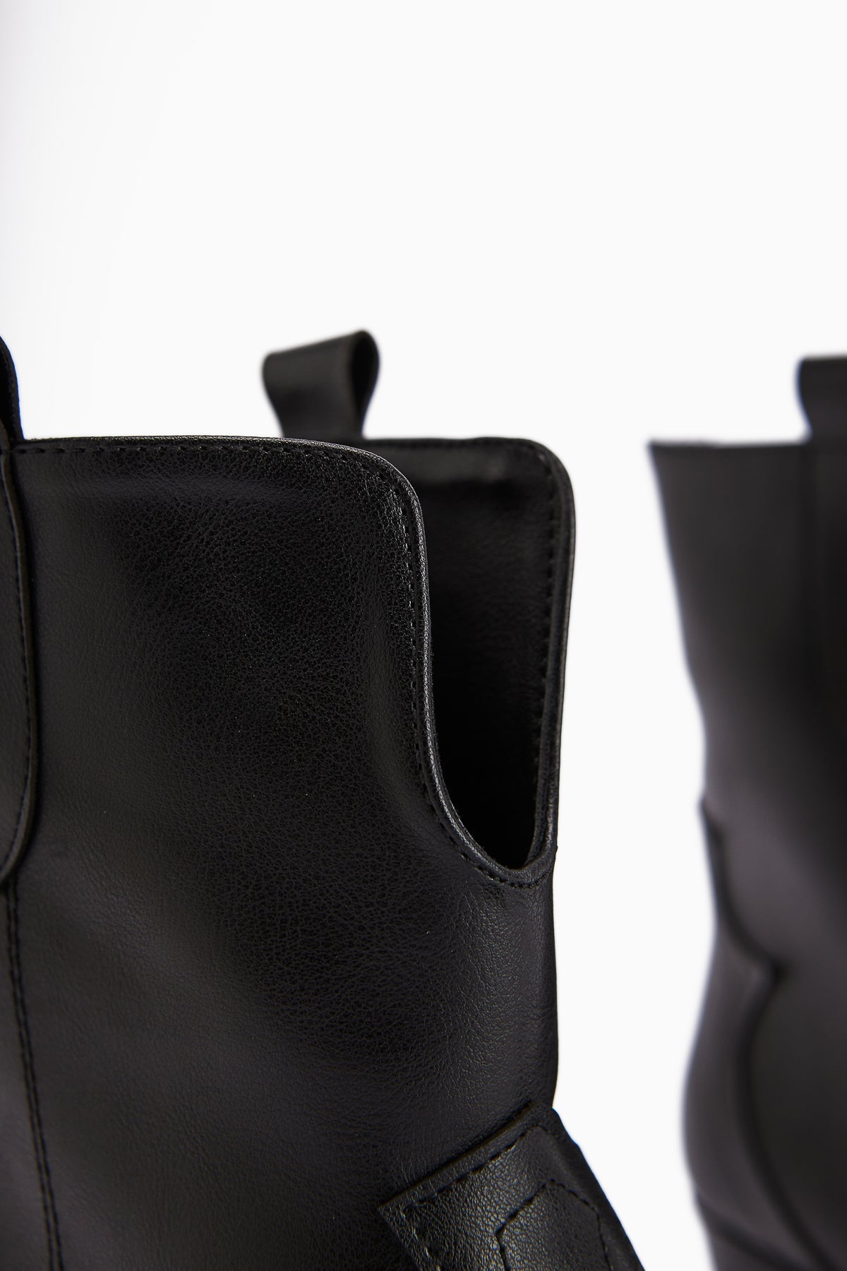 Erica Black Heeled Western Women's Boot