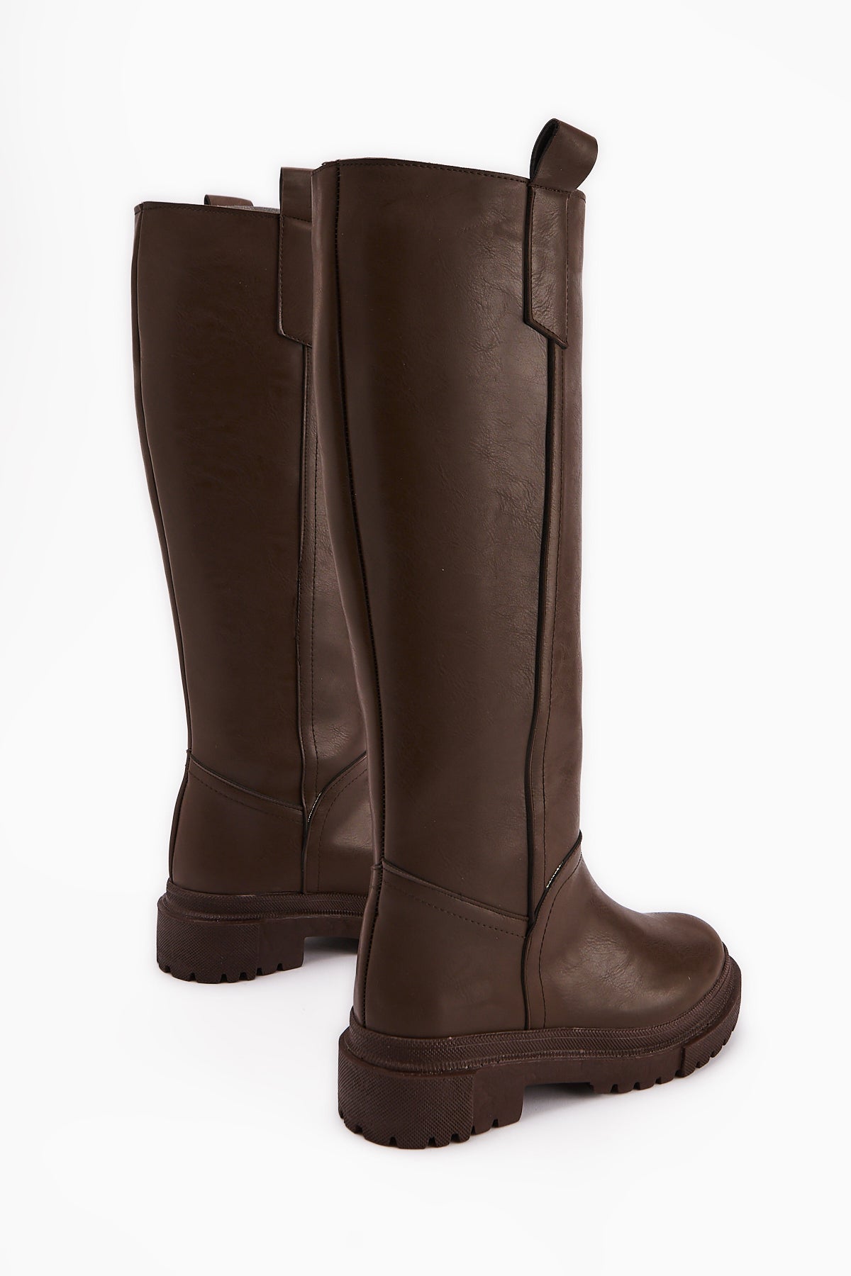 Dayna Brown Thick Sole Pull-On Boots