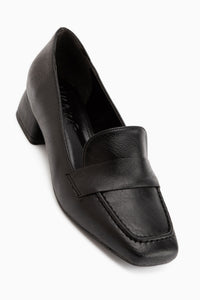 Malvina Black Short Heeled Women’s Shoes