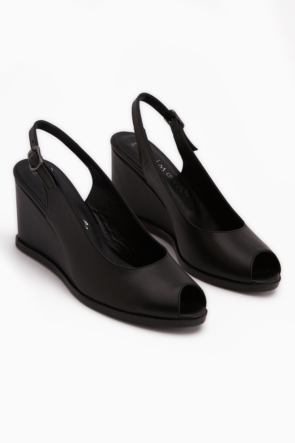 Marly Genuine Leather Black Wedge Women’s Sandal
