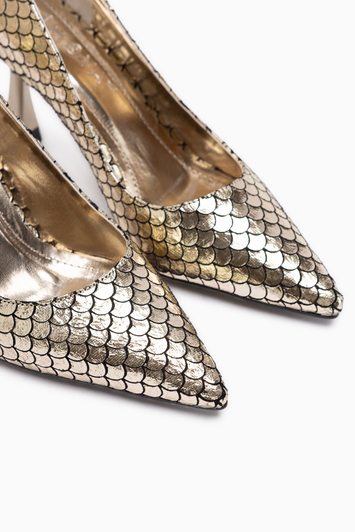 Celestine Gold Pointed Toe Stiletto