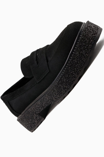 Bojan Black Suede Thick Soled Women's Casual Shoe