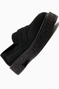 Bojan Black Suede Thick Soled Women's Casual Shoe