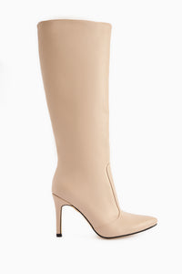 Lucine Nud Pointed Toe Slim Heeled Ankle Boots