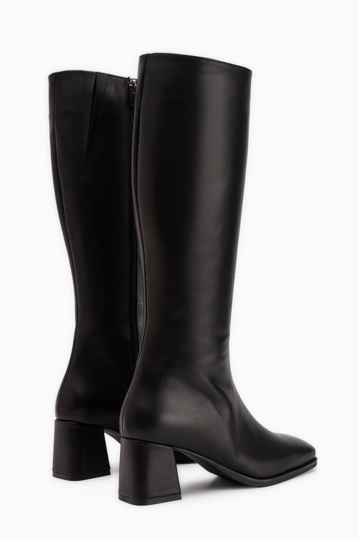 Kinna Genuine Leather Black Heeled Women’s Boots