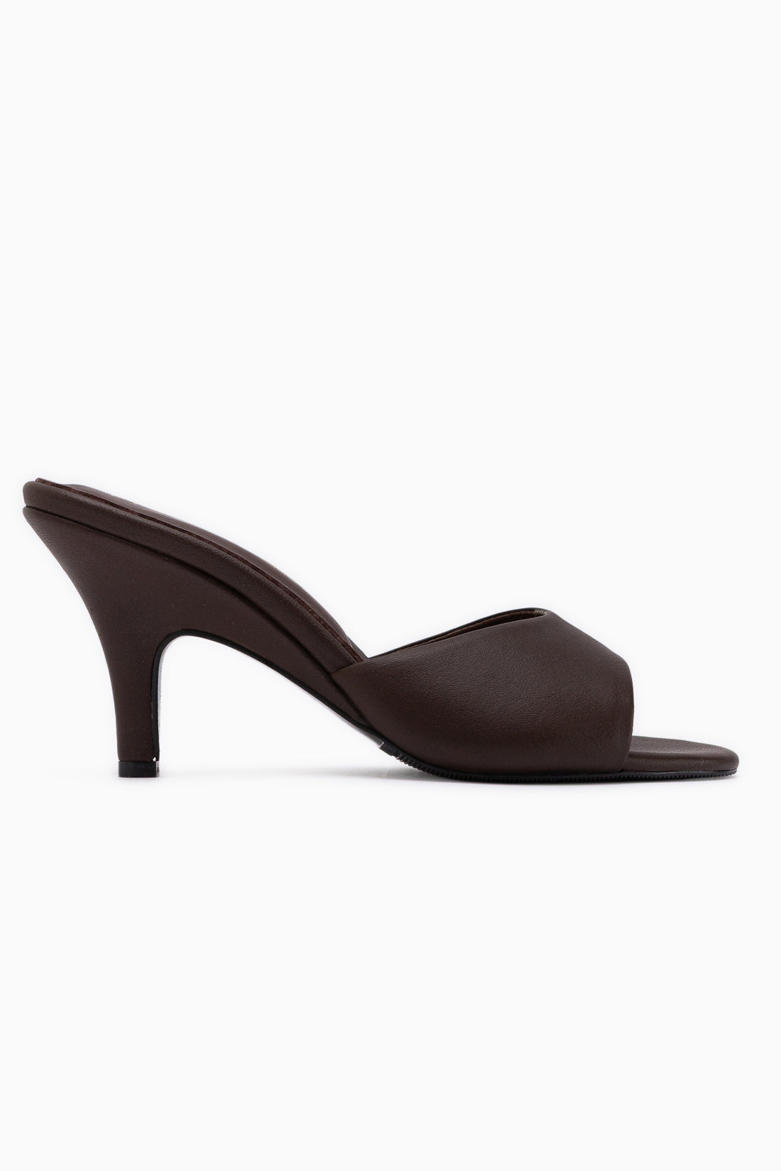 Marcia Genuine Leather Brown Heeled Women’s Slippers