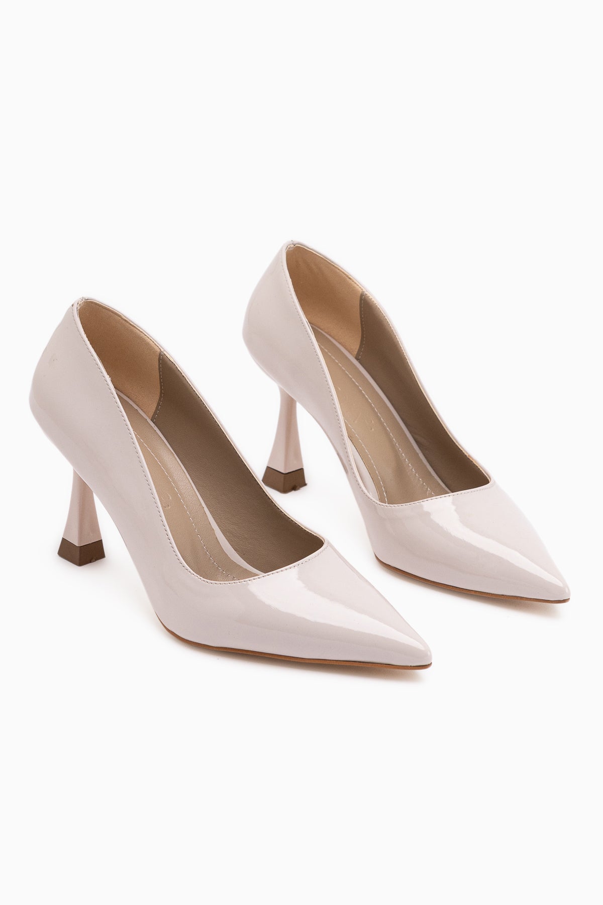 Celestine Beige Patent Pointed Toe Women’s Stiletto