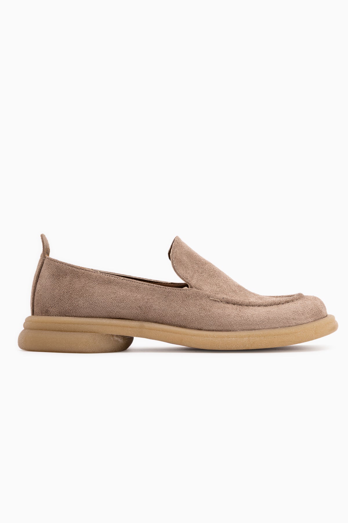Greta Gray Suede Thick Sole Women’s Loafer