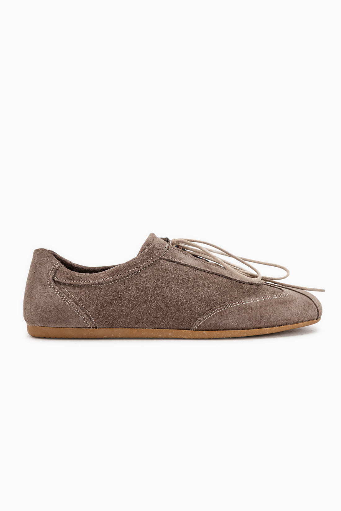Berry Genuine Leather Beige Suede Lace-Up Women’s Shoes