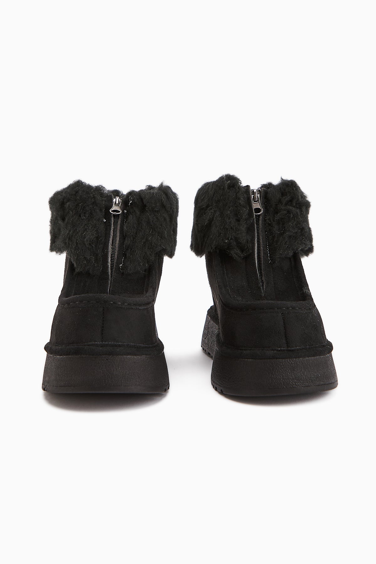 Erva Black Suede Fur Women's Boot