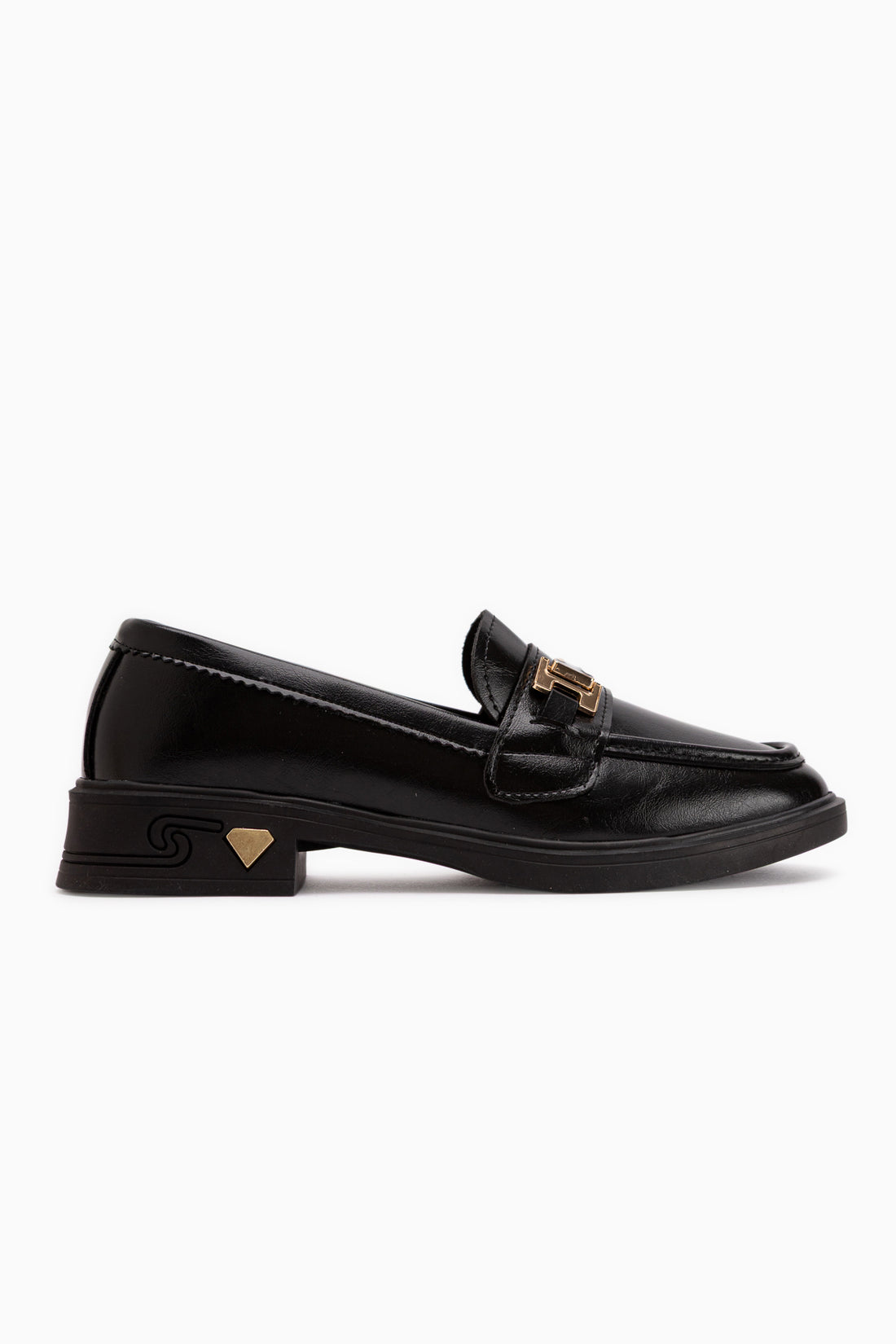Drina Black Buckled Women’s Loafer Daily Shoes