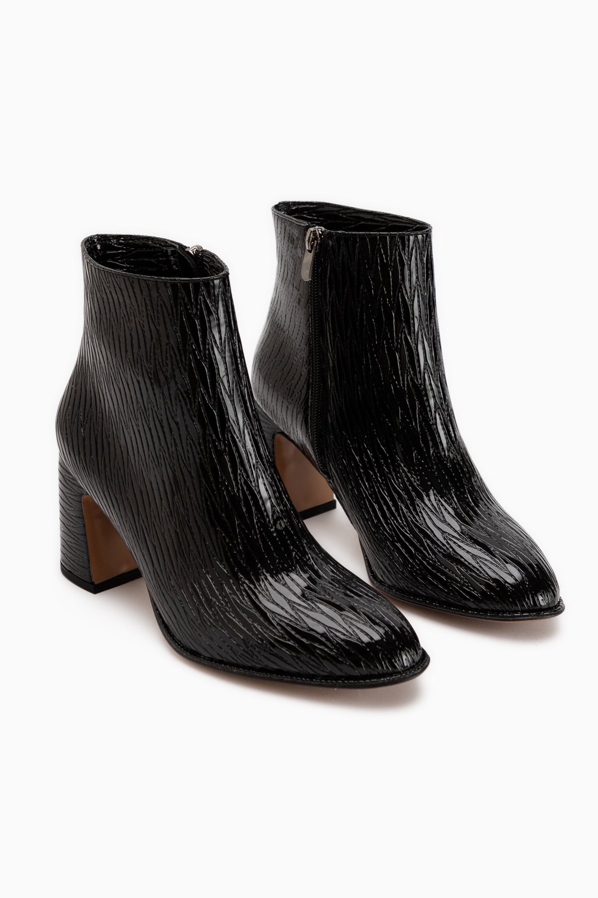 Teresa Black Patterned Women’s Boots