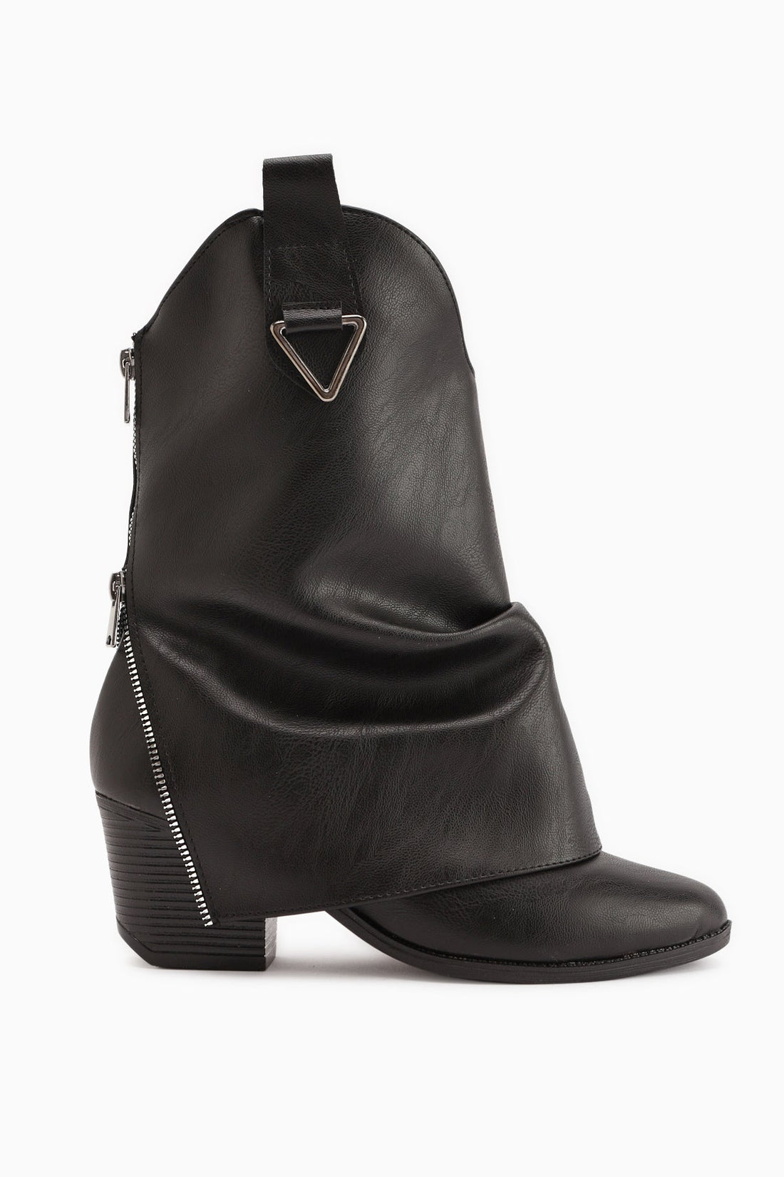 Peggy Black Women's Heeled Western Boot