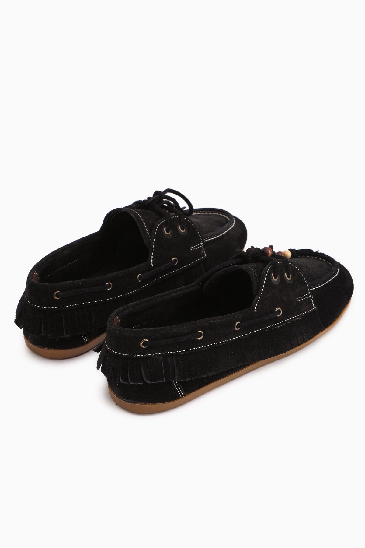 Rania Genuine Leather Black Women’s Loafer Shoes