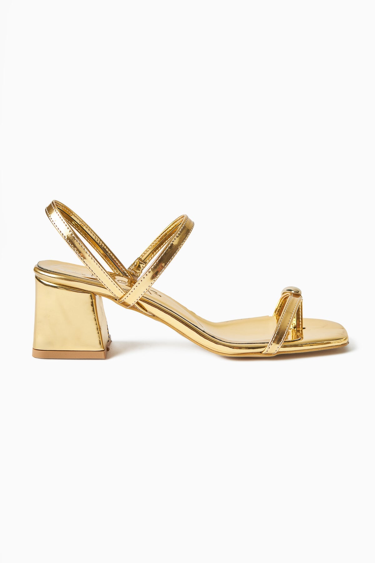 Selenya - Gold Buckle-Detail Toe-Post Sandal (Women)