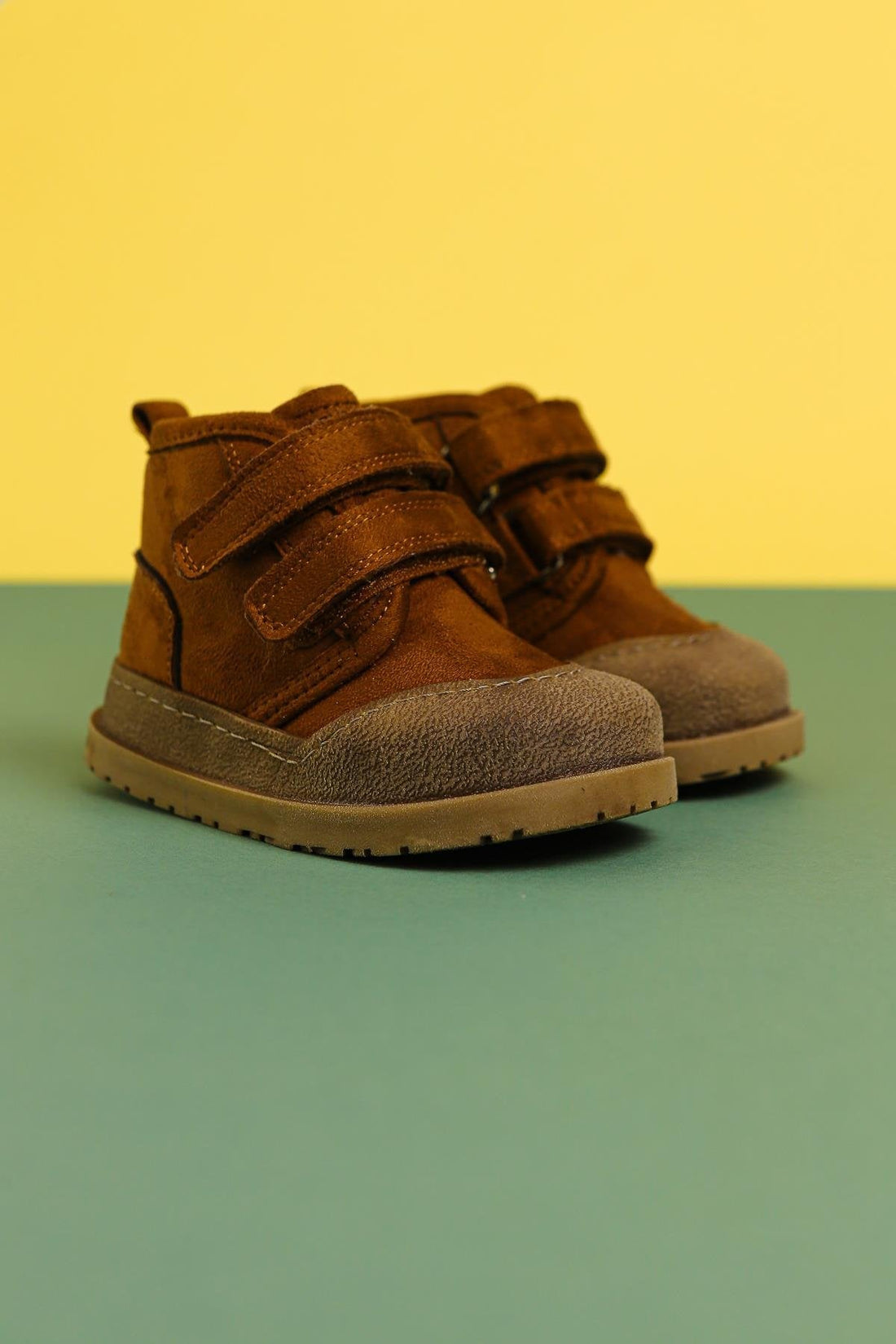 Heddy Taba Suede Velcro Baby Boots