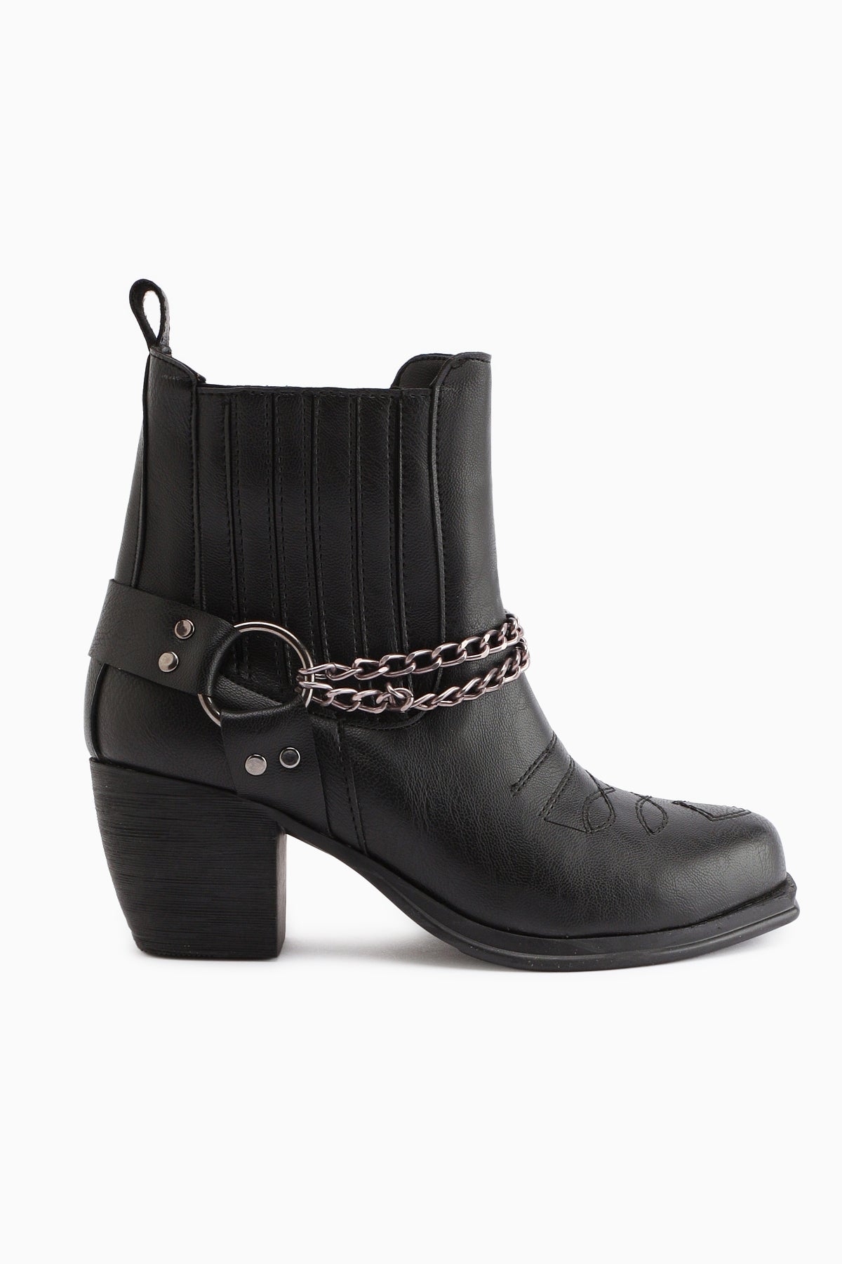 Deana Embroidered Black Women's Western Boot