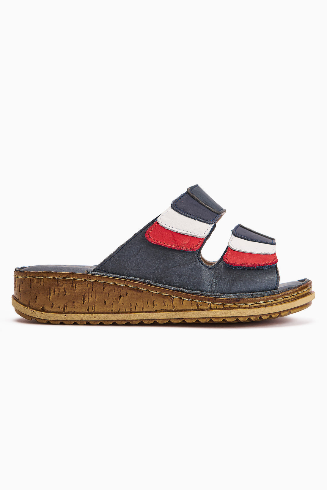 Genuine Leather Kassid Blue Comfort Slippers