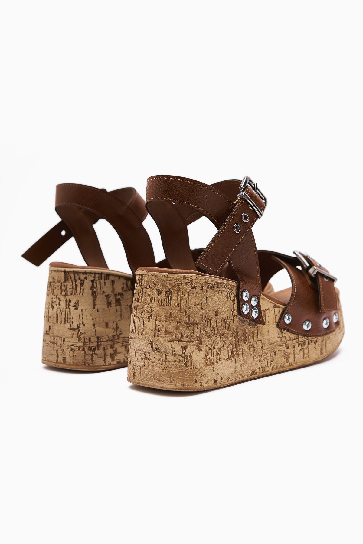 Jenni Taba Platform Sandal with Screw Detail and High Heel