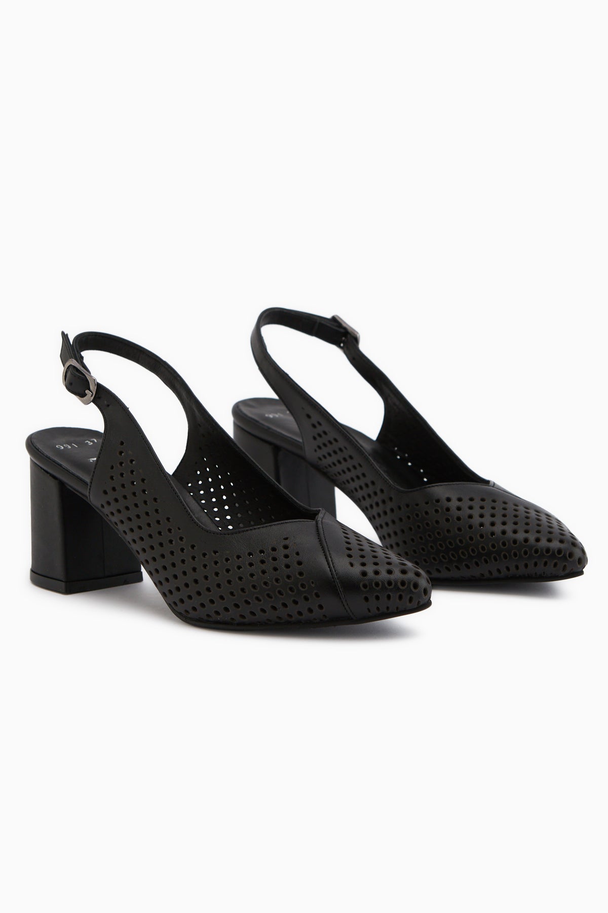 Cassie Genuine Leather Black Heeled Women’s Sandal