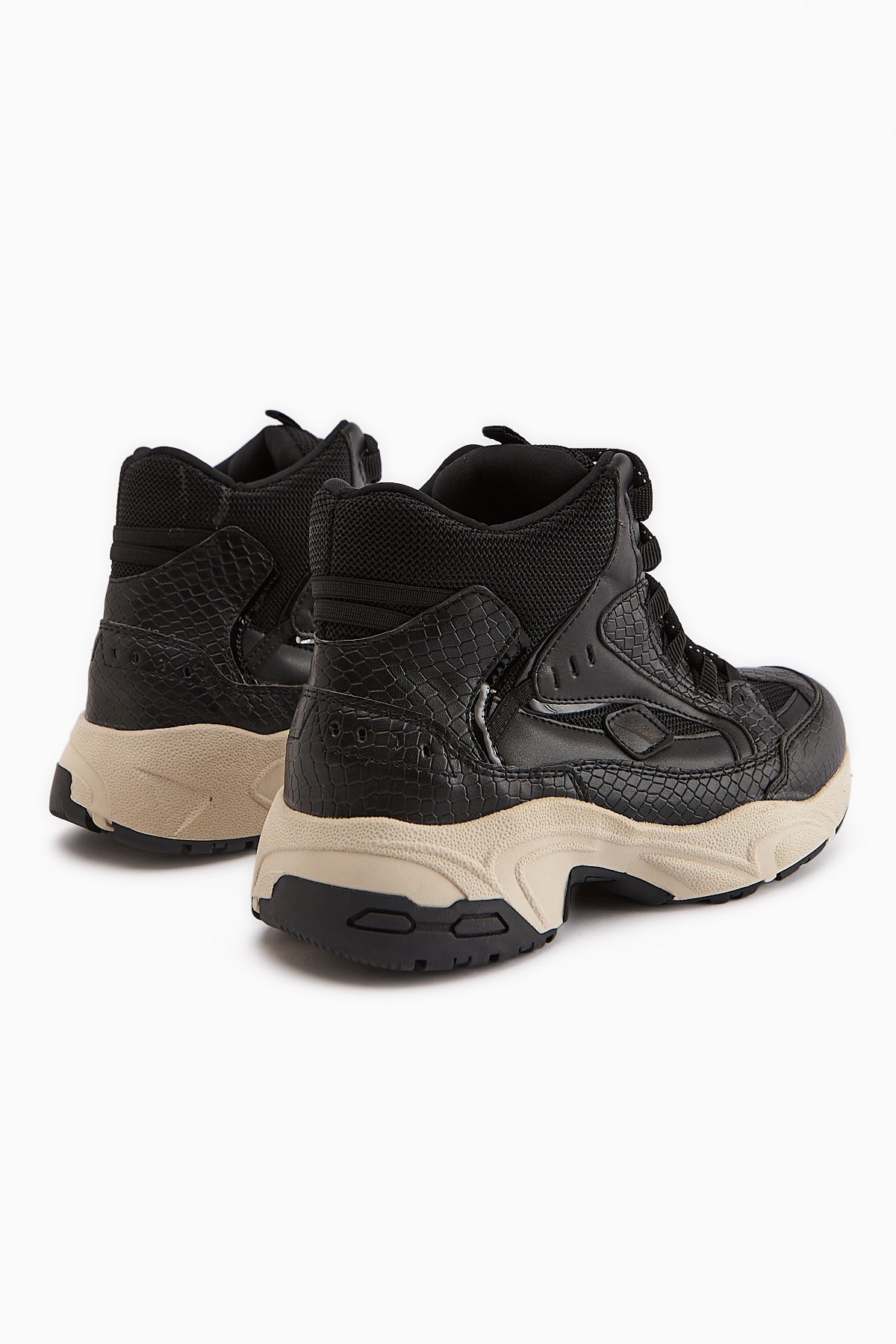 Nency – Black Lace-Up Sport Boot (Women)